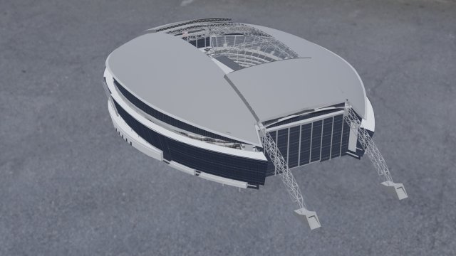 ATT Stadium 3D Model .c4d .max .obj .3ds .fbx .stl .blend 