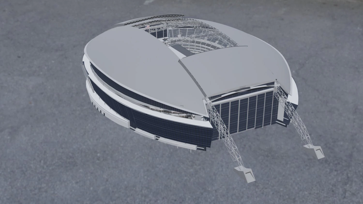 ATT Stadium 3D Model .c4d .max .obj .3ds .fbx .stl .blend