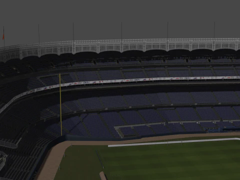 Стадион Янки 3D Модель