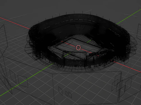 Стадион Янки 3D Модель