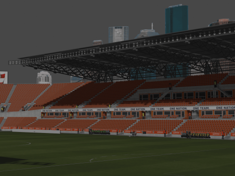 Houston Dynamo Stadium 3Dモデル