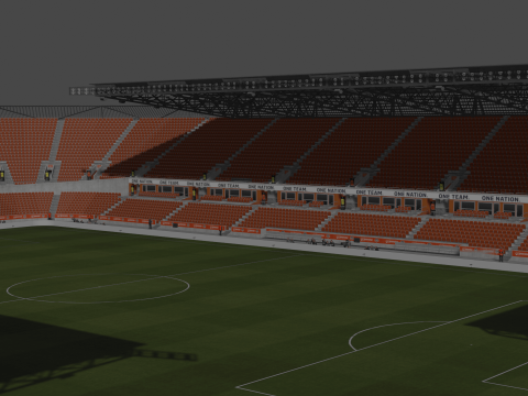 Houston Dynamo Stadium 3D मॉडल