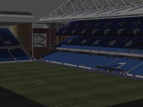 Ibrox Stadium 3Dモデル
