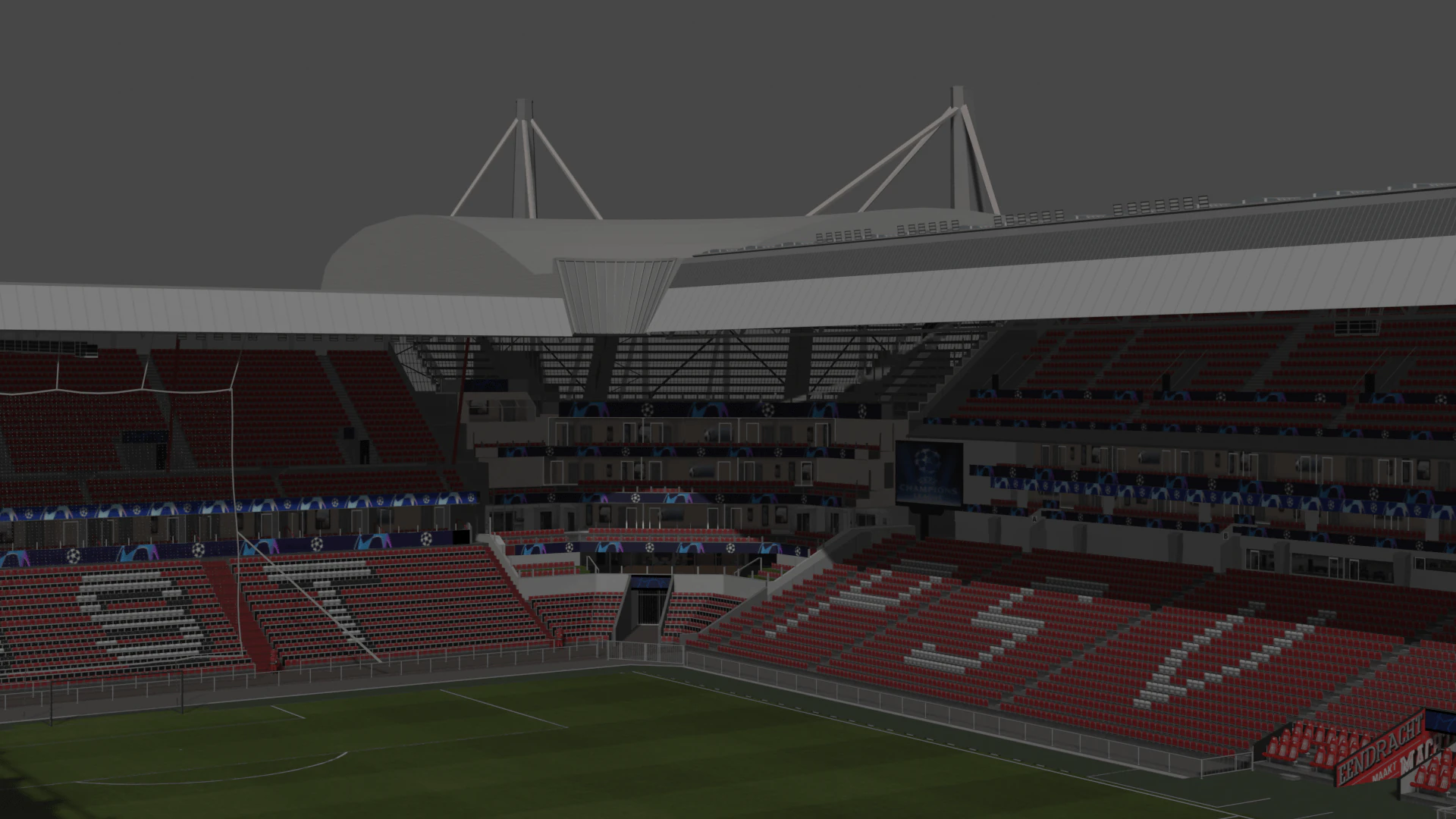 Philips PSV Stadion 3D Model .c4d .max .obj .3ds .fbx .stl .blend 