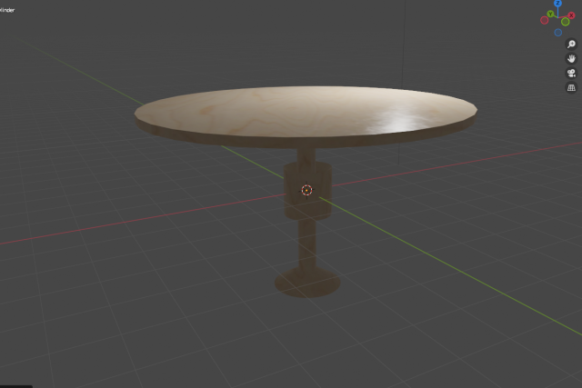 Low-poly table 3D Model .c4d .max .obj .3ds .fbx .stl .blend 
