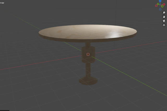 Низкополигональный стол 3D Модель .c4d .max .obj .3ds .fbx .stl .blend 