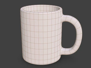 Caneca de caf&eacute; Modelo 3D