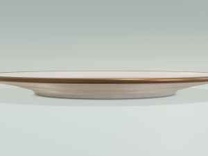 Round Dinner Plate 3D-printmodel
