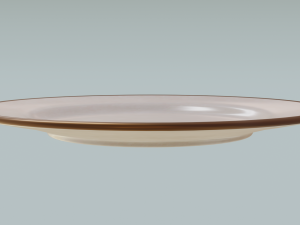 Round Dinner Plate 3D-printmodel