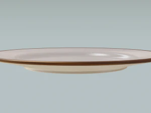 Round Dinner Plate 3D Print Model