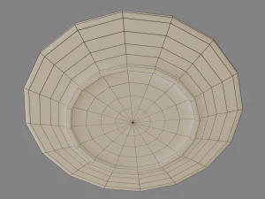 Round Dinner Plate 3D Print Model