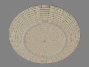 Round Dinner Plate 3D Print Model