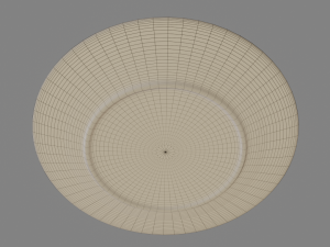 Round Dinner Plate 3D-printmodel