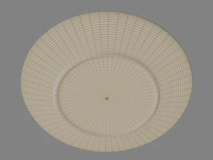 Round Dinner Plate 3D Print Model