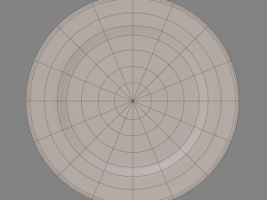 Round Dinner Plate 3D-printmodel