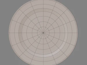 Round Dinner Plate 3D Print Model