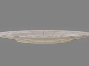 Round Dinner Plate 3D Print Model