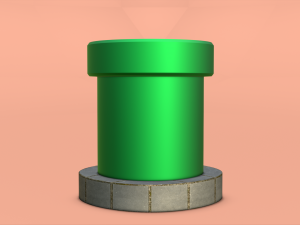 Warp Pipe 3D मॉडल