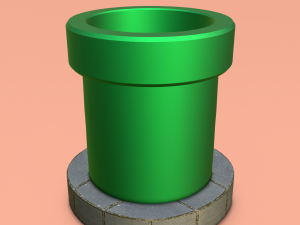 Warp Pipe 3D मॉडल