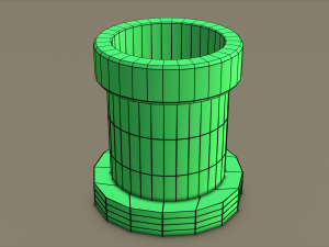 Warp Pipe 3D मॉडल