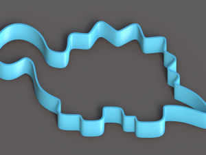 Set Of 7 Dinosaur Cookie Cutters 3D Model