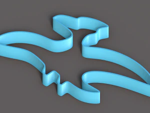 Set Of 7 Dinosaur Cookie Cutters 3D Model