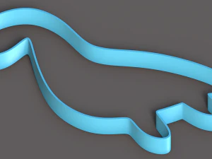 Set Of 7 Dinosaur Cookie Cutters 3D Model
