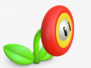 Fire Flower Model 3D