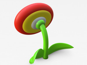 Fire Flower Model 3D