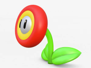 Огненный цветок 3D Модель