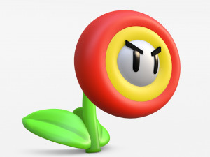 Fire Flower Model 3D