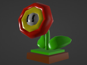 Fire Flower Model 3D