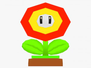 Огненный цветок 3D Модель