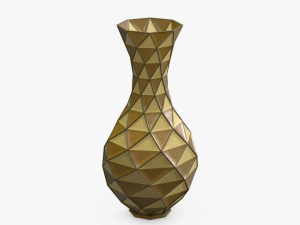 Decorative Rhomboid Vase 3D Print Model
