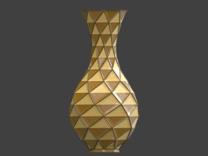 Decorative Rhomboid Vase 3D 프린트 모델
