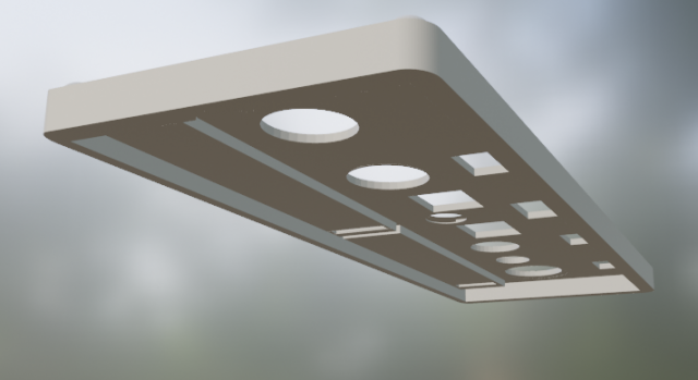 Airbus A320 Autopilot-Panel 3D Print Model .c4d .max .obj .3ds .fbx .stl .blend 