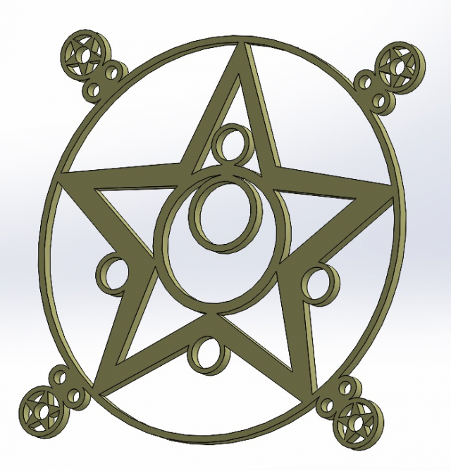 PC FAN SAILOR MOON SHROUD COVER 3D-printmodel .c4d .max .obj .3ds .fbx .stl .blend 