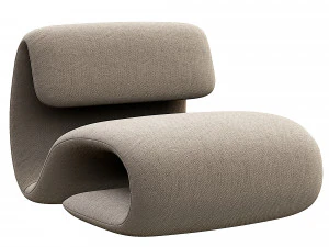 DUBNA lounge chair 3D Model