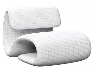 DUBNA lounge chair 3D Model