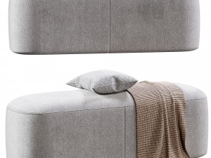 Ottoman Bench Stool By Vorsen 3D मॉडल