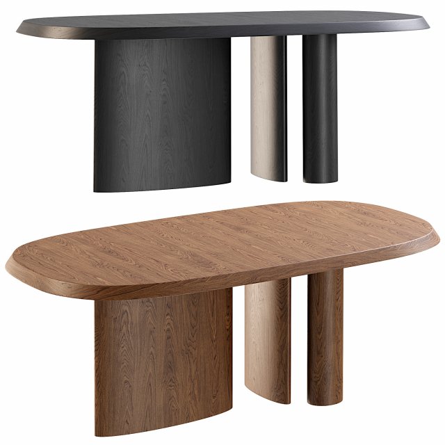 Bonaldo Padiglioni Dining Tables 3D Модель .c4d .max .obj .3ds .fbx .stl .blend 
