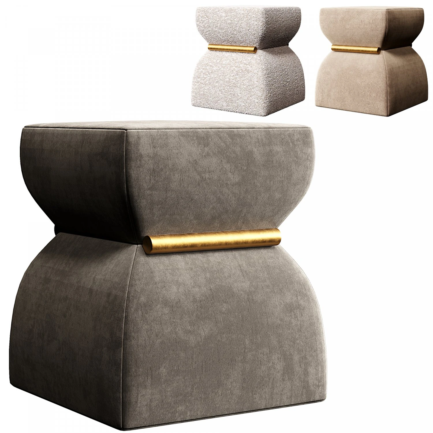 CUSI POUF 3D Model .c4d .max .obj .3ds .fbx .stl .blend 