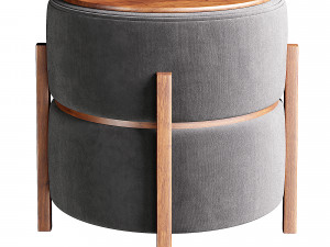 Istanbul pouffe wood 3Dモデル