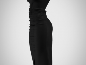 Shearing women dress 3D Model