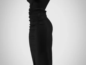 Shearing women dress 3D Model