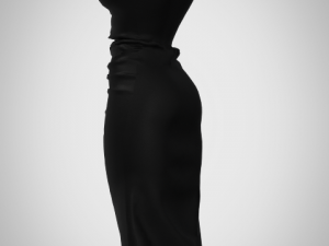 Shearing women dress 3D Model