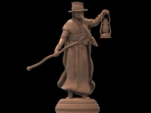 Plague Doctor - Medico Peste Negra 3D print model 3D Print Model