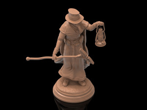 Plague Doctor - Medico Peste Negra 3D print model 3Dプリントモデル