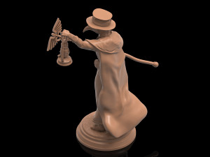 Plague Doctor - Medico Peste Negra 3D print model 3Dプリントモデル