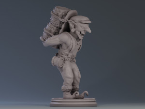 Goblin smuggler 3d print ready 3D print model Modelo de Impressão 3D